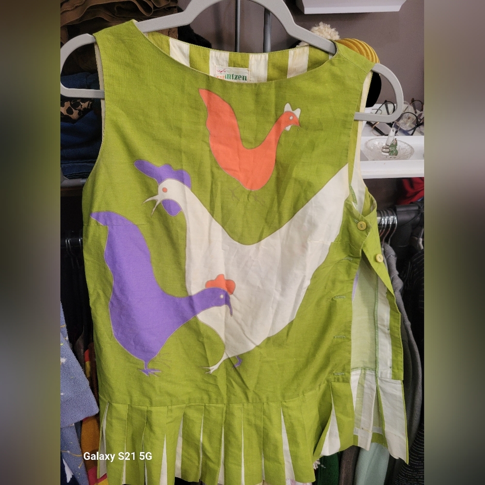 Vintage 1950/60s Jantzen JR Novelty Chicken Top
